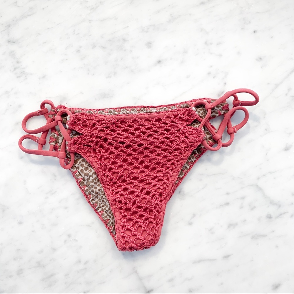 New Acacia Swim Crochet Nusa Bottom Lychee